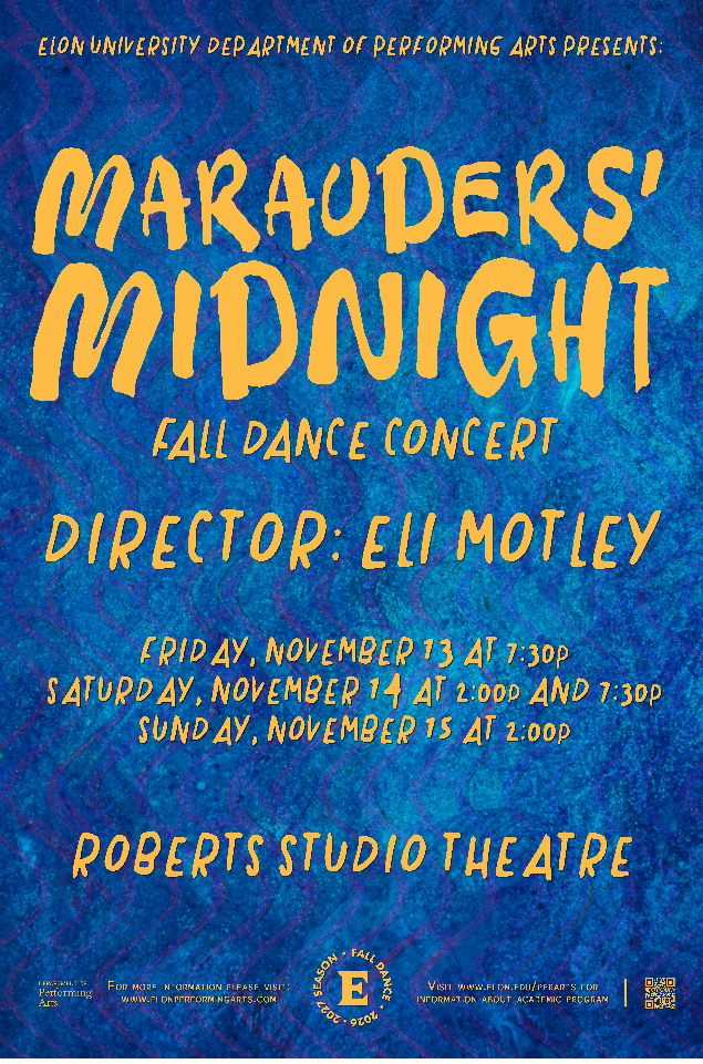 Poster for Fall Dance Concert: Marauders' Midnight
